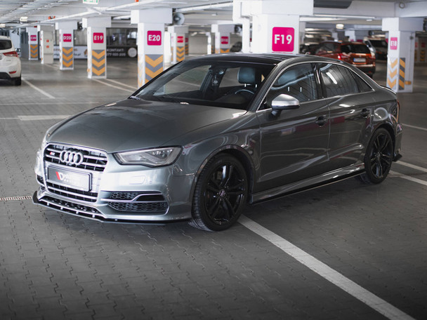 Maxton Design Street PRO Front Splitter Audi S3 / A3 S-Line Sedan 8V