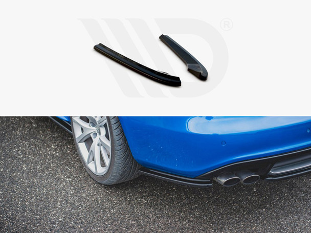 Maxton Design Rear Side Splitters Audi S4 / A4 S-Line B8 Sedan