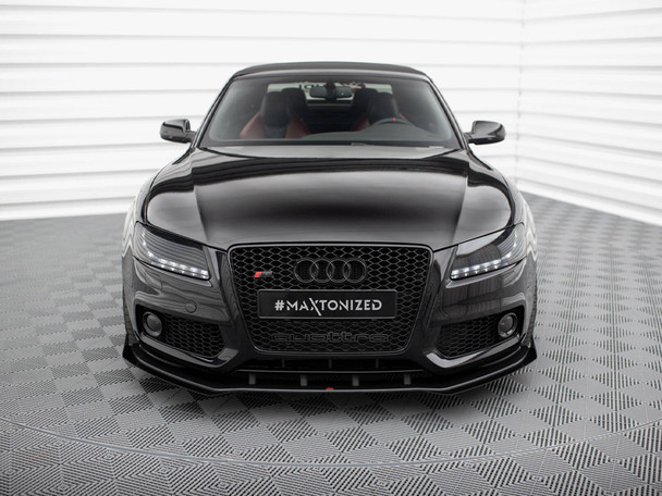 Maxton Design Street PRO Front Splitter + Flaps Audi S5 / A5 S-Line 8T