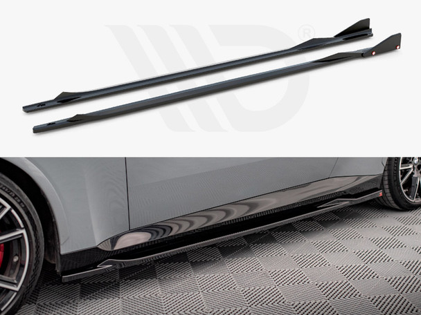 Maxton Design Side Skirts Diffusers V.2 + Flaps Bmw 2 Coupe M-Pack / M240I G42