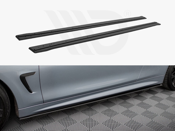 Maxton Design Street Pro Side Skirts Diffusers Bmw 4 Coupe / Gran Coupe / Cabrio M-Pack F32 / F36 / F33