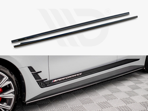 Maxton Design Side Skirts Diffusers V.2 Bmw I4 M-Pack G26