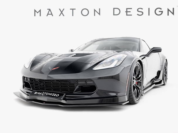 Maxton Design Front Splitter V.1 Chevrolet Corvette C7