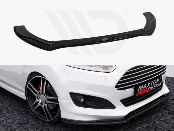 Maxton Design Front Splitter V.1 Ford Fiesta St-Line Mk7 Fl