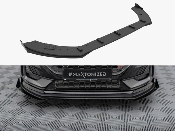 Maxton Design Street PRO Front Splitter + Flaps Ford Fiesta ST Mk8 Facelift
