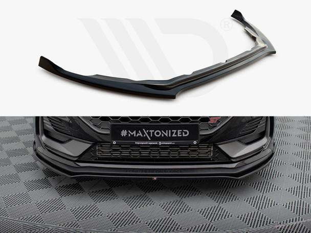 Maxton Design Front Splitter V.1 Ford Fiesta St / St-Line Mk8 Facelift