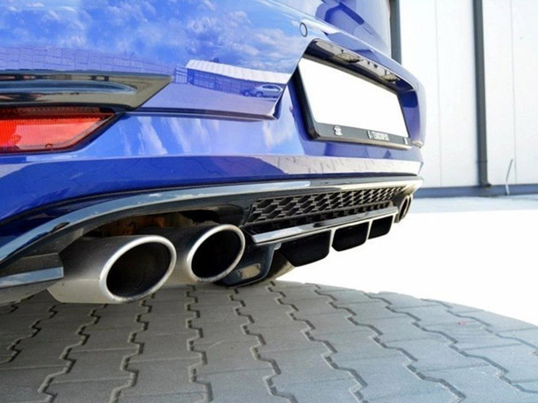 Maxton Design Street PRO Rear Diffuser + Flaps Ford Fiesta Mk8 ST