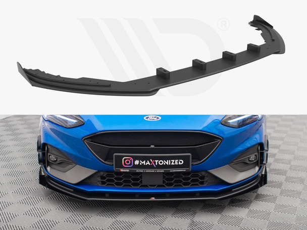 Maxton Design Street Pro Front Splitter + Flaps Ford Focus St / St-Line Mk4