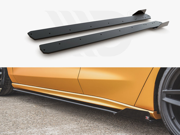 Maxton Design Street Pro Side Skirt Diffusers (+Flaps) Ford Focus St / St-Line Mk4