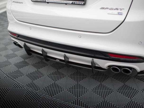 Maxton Design Street PRO Rear Diffuser Ford Mondeo Sport Mk5 Facelift / Fusion Sport Mk2 Facelift