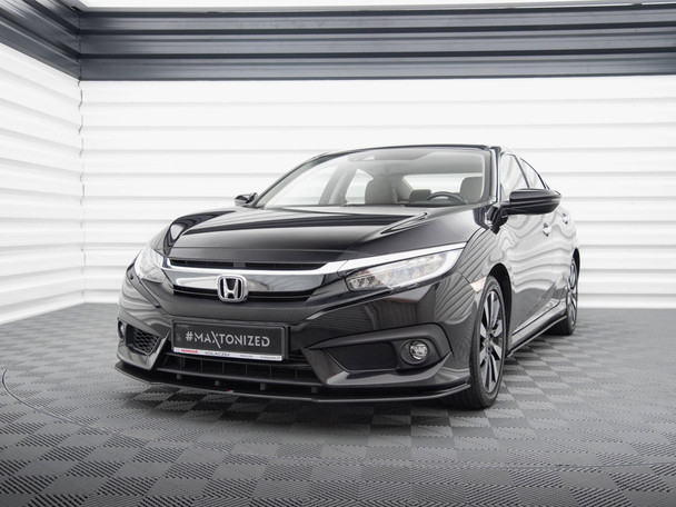 Maxton Design Street PRO Front Splitter Honda Civic Mk10