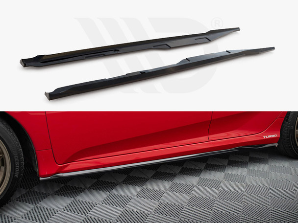 Maxton Design Side Skirts Diffusers Honda Civic Si Mk10