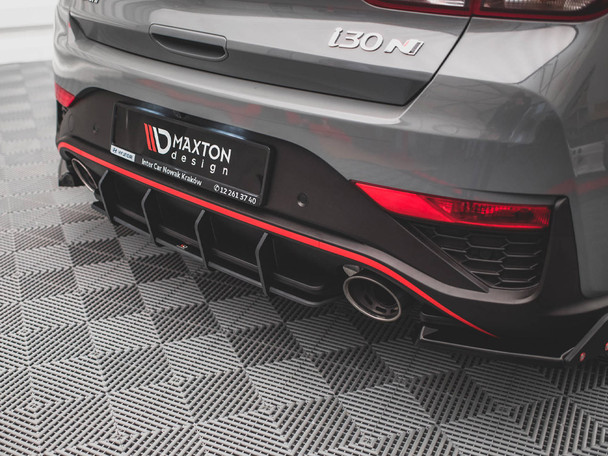 Maxton Design Street PRO Rear Side Splitters Hyundai I30 N Hatchback MK3 Facelift (2020-)