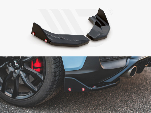 Maxton Design Rear Side Splitters V.7 + Flaps Hyundai I30 N Mk3 Hatchback