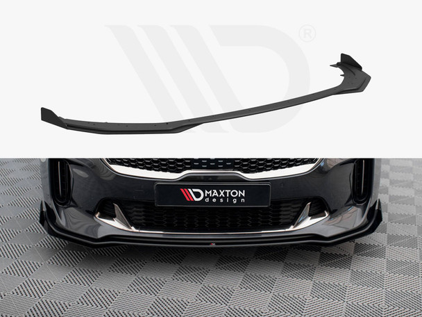 Maxton Design Street Pro Front Splitter + Flaps Kia Stinger Gt / Gt-Line / Standard Mk1