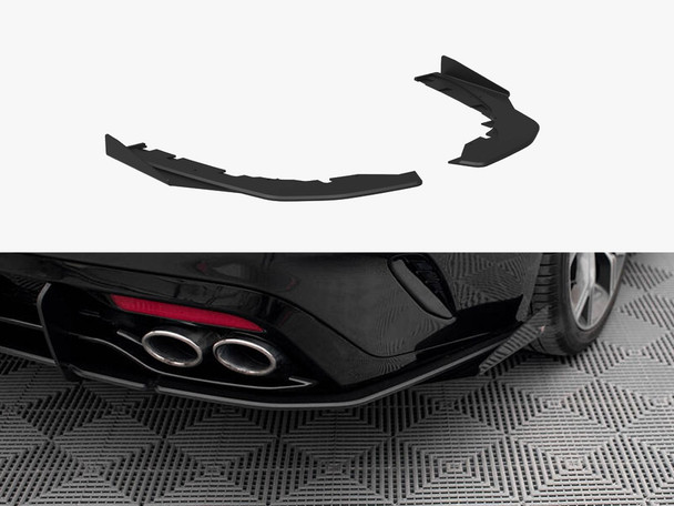 Maxton Design Street Pro Rear Side Splitters + Flaps Kia Stinger GT / GT-Line Mk1
