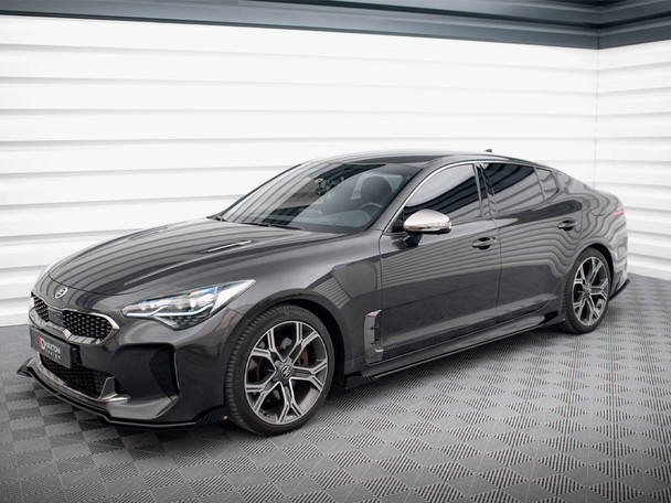 Maxton Design Street PRO Side Skirts Diffusers + Flaps Kia Stinger GT / GT-Line / Standard Mk1