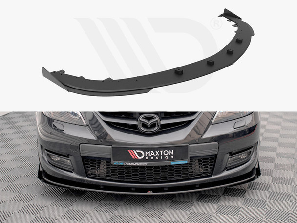 Maxton Design Street Pro Front Splitter V.1 (+Flaps) Mazda 3 Mps Mk1 (2006-2008)