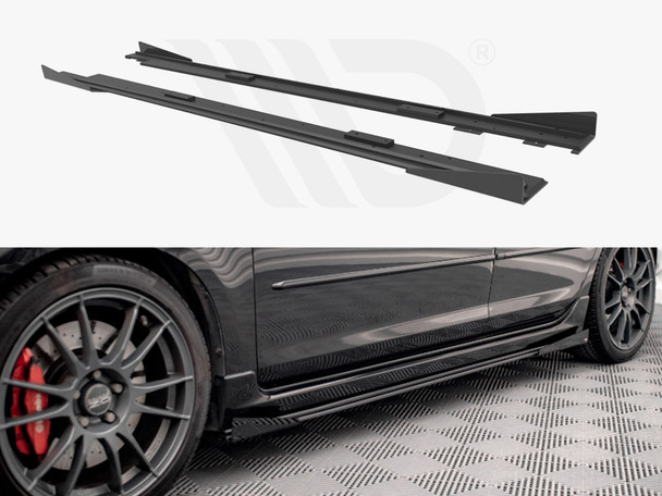 Maxton Design Street Pro Side Skirts Diffusers (+Flaps) Mazda 3 Mps Mk1 (2006-2008)