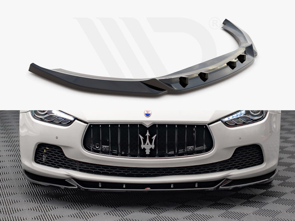 Maxton Design Front Splitter V.1 Maserati Ghibli Mk3 (2013-2017)