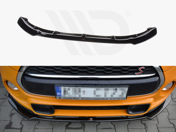 Maxton Design Front Splitter Mini Cooper S Mk3 Pre-Facelift 3 Door (F56) (2014-2017)