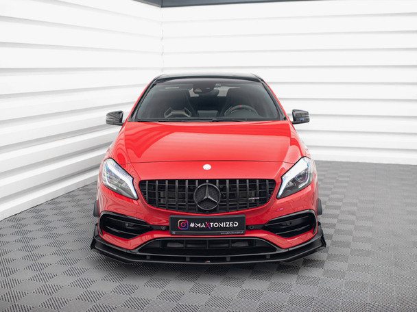 Maxton Design Street PRO Front Splitter Mercedes-Benz A 45 AMG Aero W176 Facelift