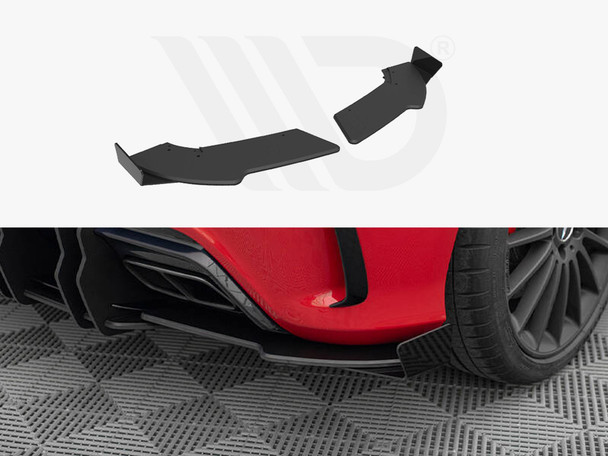 Maxton Design Street Pro Rear Side Splitters + Flaps Mercedes-Benz A 45 Amg W176 Facelift