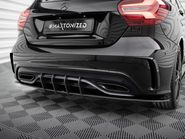 Maxton Design Street PRO Rear Diffuser Mercedes-Benz A AMG-Line W176 Facelift