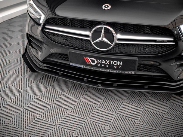 Maxton Design Street PRO Front Splitter Mercedes A35 AMG / AMG-Line Aero Pack W177