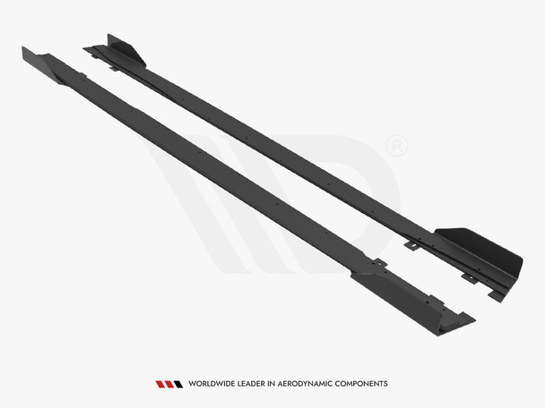 Maxton Design Street PRO Front Splitter + Flaps Mercedes A35 AMG / AMG-Line Aero Pack W177