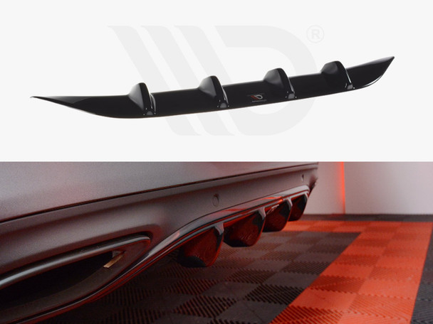Maxton Design Rear Diffuser Mercedes C-Class W205 Coupe Amg-Line (2015-2018)