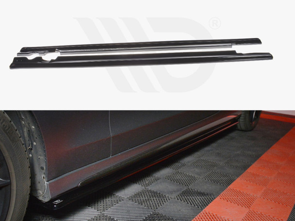 Maxton Design Side Skirts Splitters Mercedes C-Class W205 Coupe Amg-Line (2015-2018)