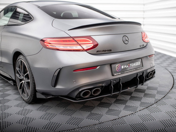 Maxton Design Street PRO Rear Diffuser Mercedes-AMG C43 Coupe C205 Facelift