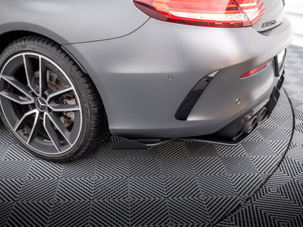 Maxton Design Street Pro Rear Side Splitters Mercedes-AMG C43 Coupe C205 Facelift