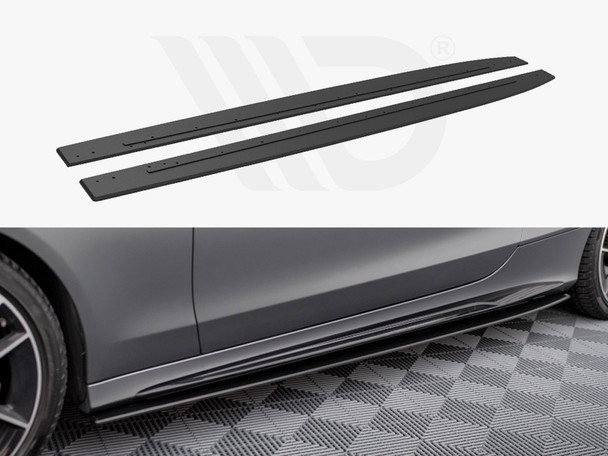Maxton Design Street Pro Side Skirts Diffusers Mercedes-Amg C43 Coupe C205 Facelift