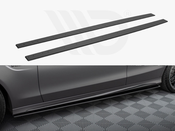 Maxton Design Street Pro Side Skirts Diffusers Mercedes-Amg C63 Sedan / Estate W205 Facelift