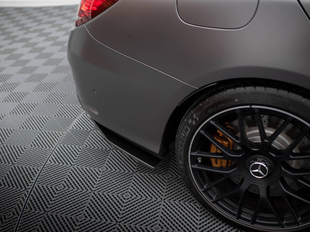 Maxton Design Street PRO Side Skirts Diffusers + Flaps Mercedes-AMG C63 Sedan / Estate W205 Facelift