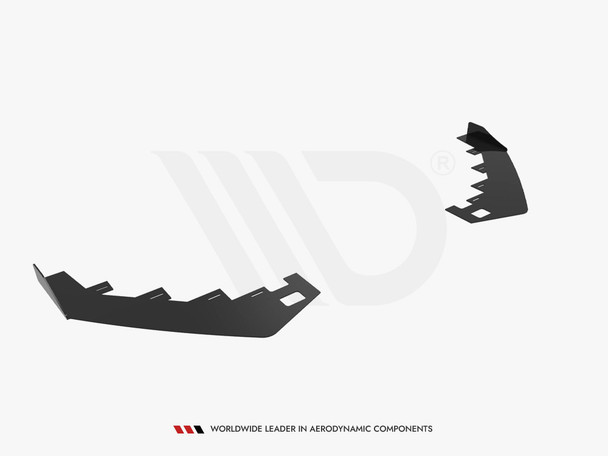 Maxton Design Street Pro Rear Side Splitters + Flaps Mercedes-AMG CLA 45 C117 Facelift