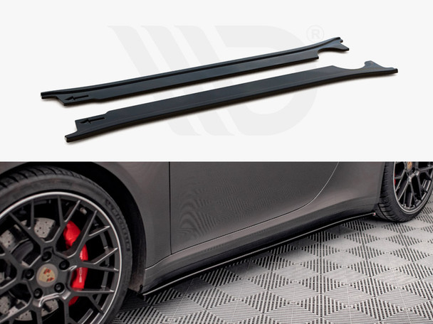 Maxton Design Side Skirts Diffusers Porsche 911 Carrera 4S 992 (2019-)