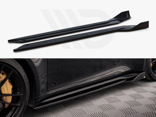 Maxton Design Side Skirts Diffusers Porsche 911 Turbo S 992