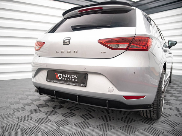 Maxton Design Street PRO Rear Diffuser Seat Leon Hatchback Mk3 (2012-2016)