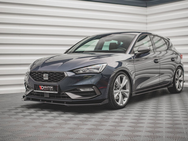 Maxton Design Street PRO Front Splitter + Flaps Seat Leon FR Mk4