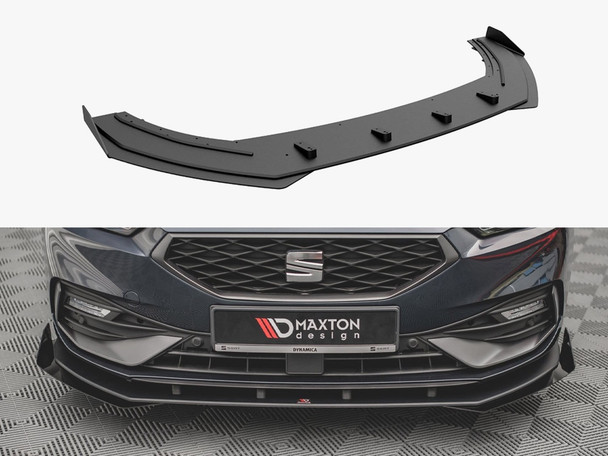 Maxton Design Street PRO Front Splitter + Flaps Seat Leon FR Mk4