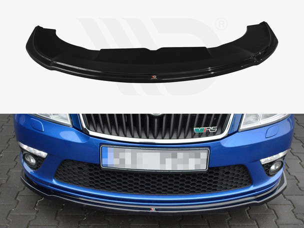 Maxton Design Front Splitter V.2 Skoda Octavia Mk2 Vrs Facelift  (2008-2013)