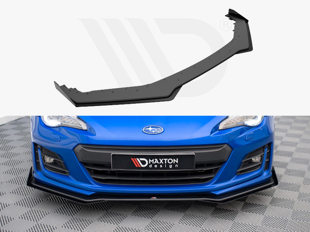 Maxton Design Street Pro Front Splitter V.1 + Flaps Subaru Brz Mk1 Facelift