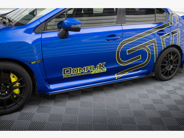 Maxton Design Street PRO Side Skirts Diffusers + Flaps Subaru WRX STI Mk1