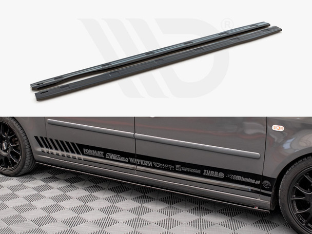 Maxton Design Side Skirts Diffusers Vw Caddy Long Mk3 Facelift (2010-2015)