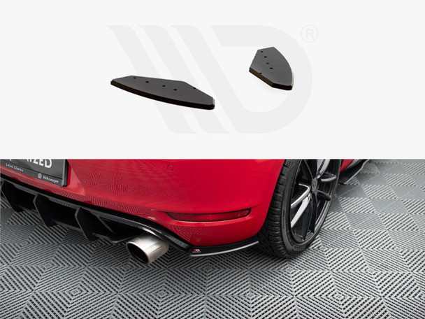 Maxton Design Street Pro Rear Side Splitters Vw Golf Gti Mk6