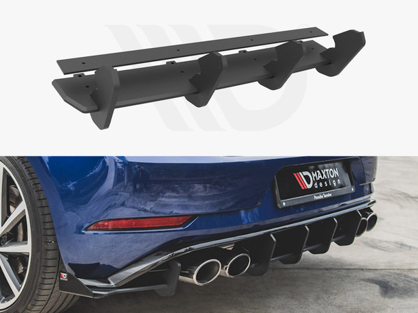 Maxton Design Street Pro Rear Diffuser Vw Golf 7 R Facelift