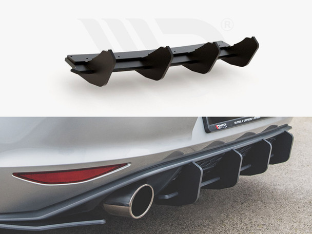 Maxton Design Street Pro Rear Diffuser V.2 Vw Golf Mk7 Gti